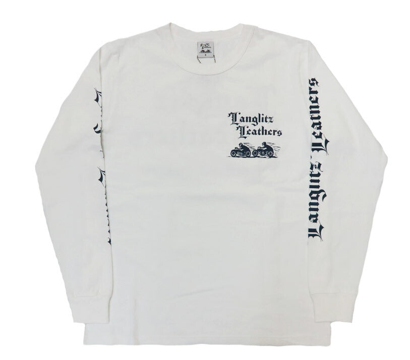 ラングリッツレザーズ Langlitz Leathers 長袖 Tシャツ ロゴプリント 日本製 LLC-004 LL311【2025年秋冬新作】