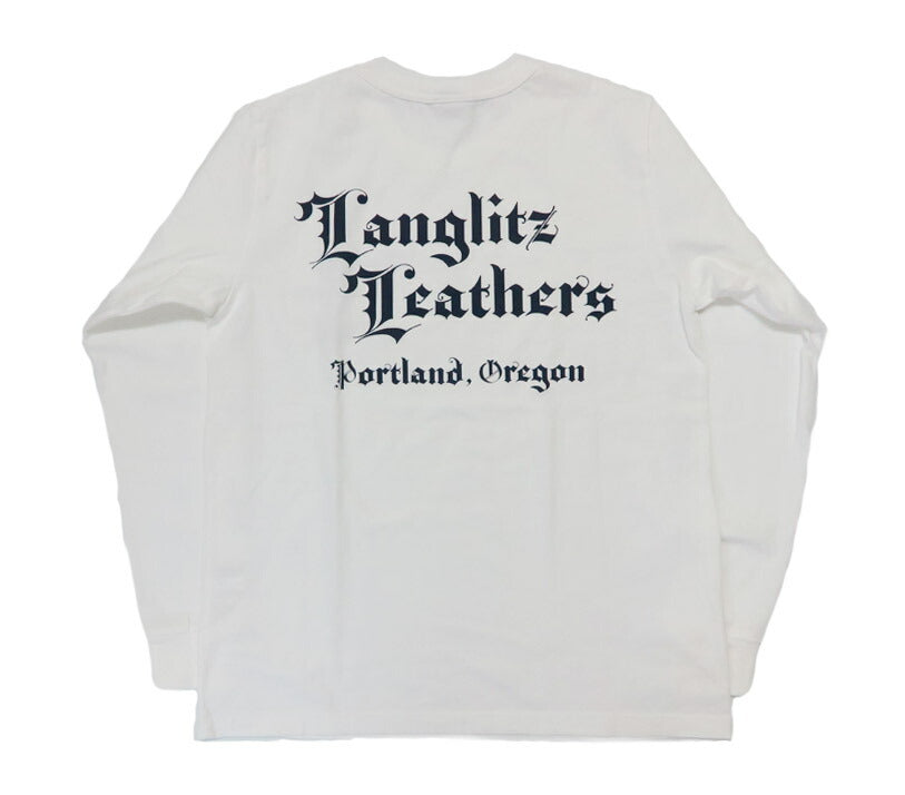 ラングリッツレザーズ Langlitz Leathers 長袖 Tシャツ ロゴプリント 日本製 LLC-004 LL311【2025年秋冬新作】