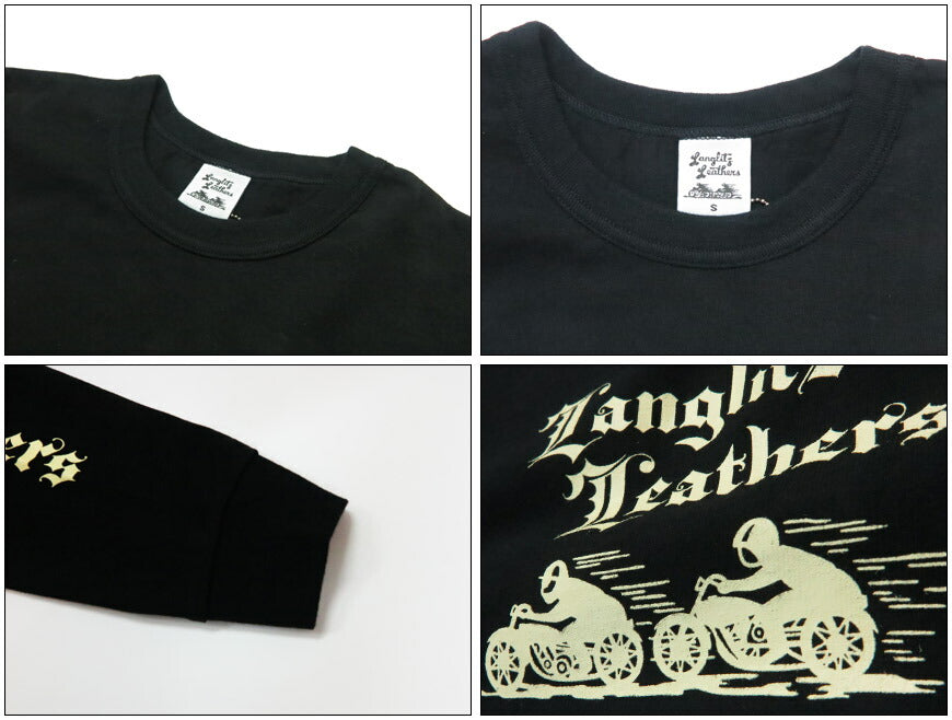 ラングリッツレザーズ Langlitz Leathers 長袖 Tシャツ ロゴプリント 日本製 LLC-004 LL311【2025年秋冬新作】