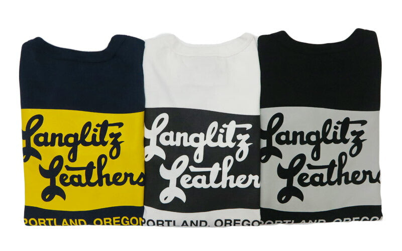 ラングリッツレザーズ Langlitz Leathers 長袖 Tシャツ ロゴプリント 日本製 LLC-004 TYPE-A　Flag【2025年秋冬新作】