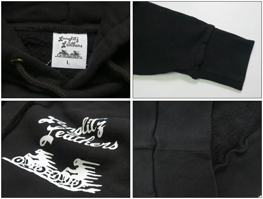 ラングリッツレザーズ Langlitz Leathers プルオーバー スウェット パーカー 裏起毛 Hooded Sweat Shirts LLC-012 TypeA 【2025年秋冬新作】