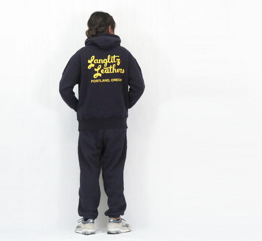 ラングリッツレザーズ Langlitz Leathers プルオーバー スウェット パーカー 裏起毛 Hooded Sweat Shirts LLC-012 TypeA 【2025年秋冬新作】