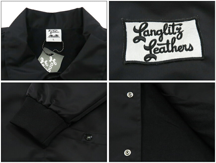 ラングリッツレザーズ Langlitz Leathers ヘビーナイロンツイル ウインドブレーカー LLJ-003 Type-A Flag Patch コーチジャケット 【2024-25年秋冬新作】