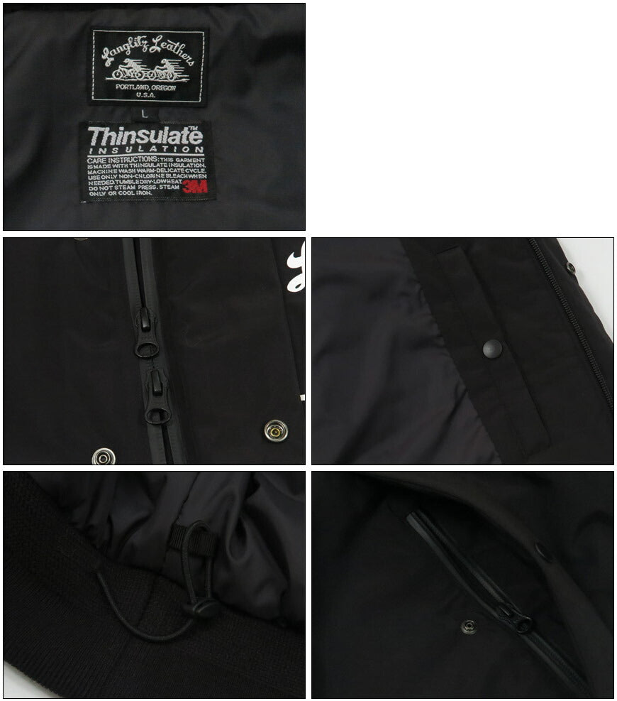 ラングリッツレザーズ Langlitz Leathers ライトシェル シンサレート ナイロン ジャケット 中綿 Type-A 【2025年秋冬新作】