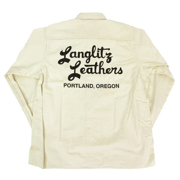 ラングリッツレザーズ Langlitz Leathers デニム 長袖 ワーク シャツ プリント LLS-002 TYPEA25【2025年春夏新作】
