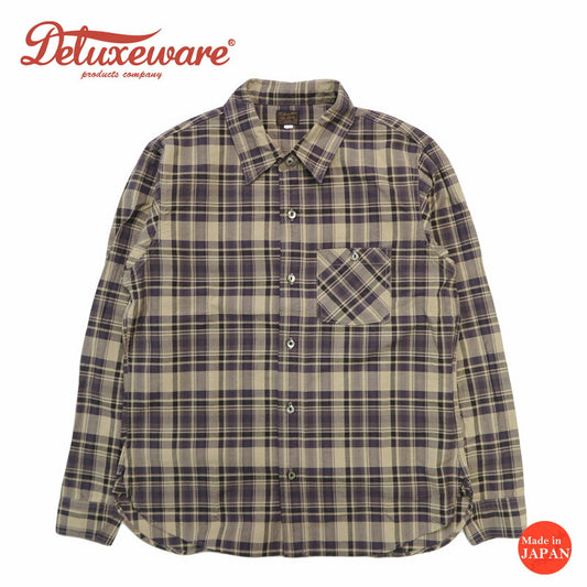 デラックスウェア DELUXEWARE LV-34 CLASSIC CHECK  長袖 クラシックチェックシャツ 【2026年春夏新作】