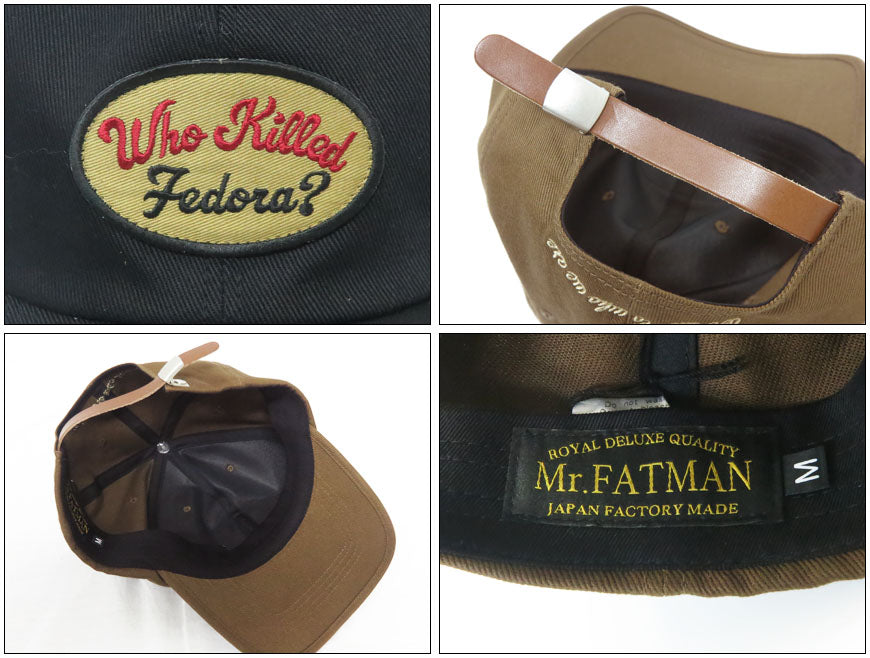 Mr.FATMAN ミスターファットマン ワッペンツイルキャップ Wappen Twill Cap 5254001 【2025年秋冬新作】