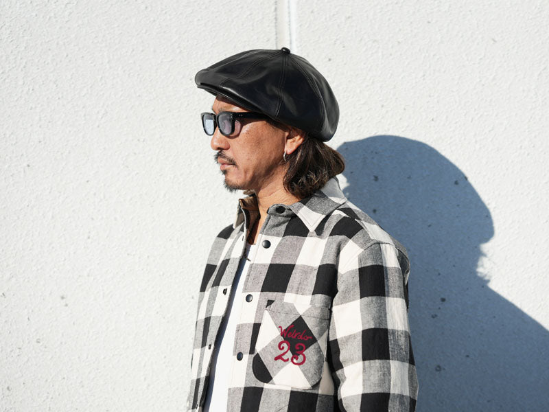 Mr.FATMAN ミスターファットマン レザービッグキャスケット LEATHER BIG CASQUETTE 5254009【2025年秋冬新作】