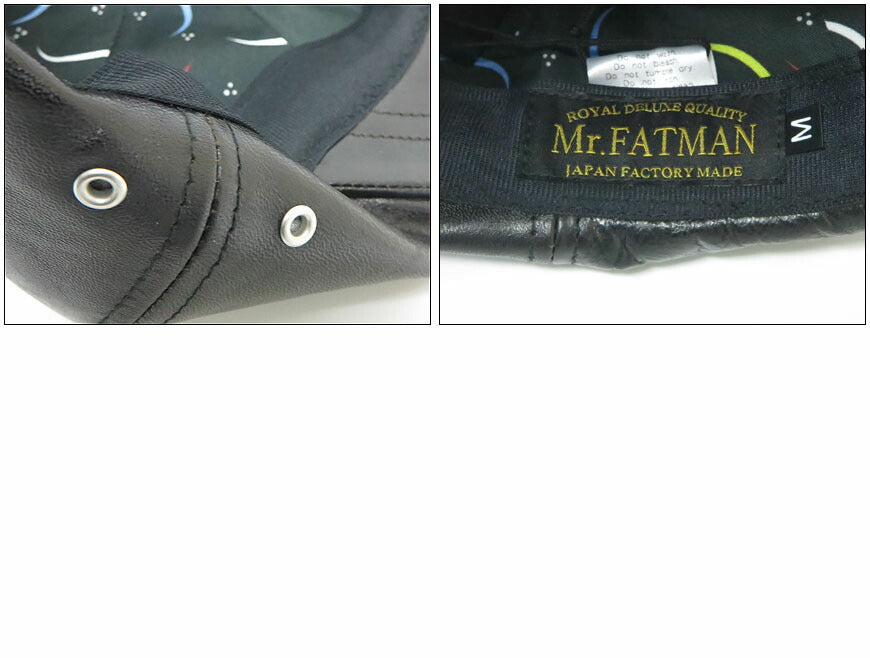 Mr.FATMAN ミスターファットマン レザービッグキャスケット LEATHER BIG CASQUETTE 5254009【2025年秋冬新作】