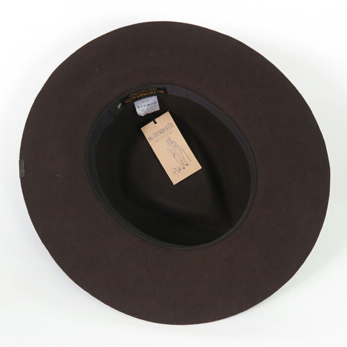 J.J. WILLIAMS By Mr.FATMAN ミスターファットマン ウールフェルトハット GAMBLER WOOL 6253002 【2025年秋冬新作】