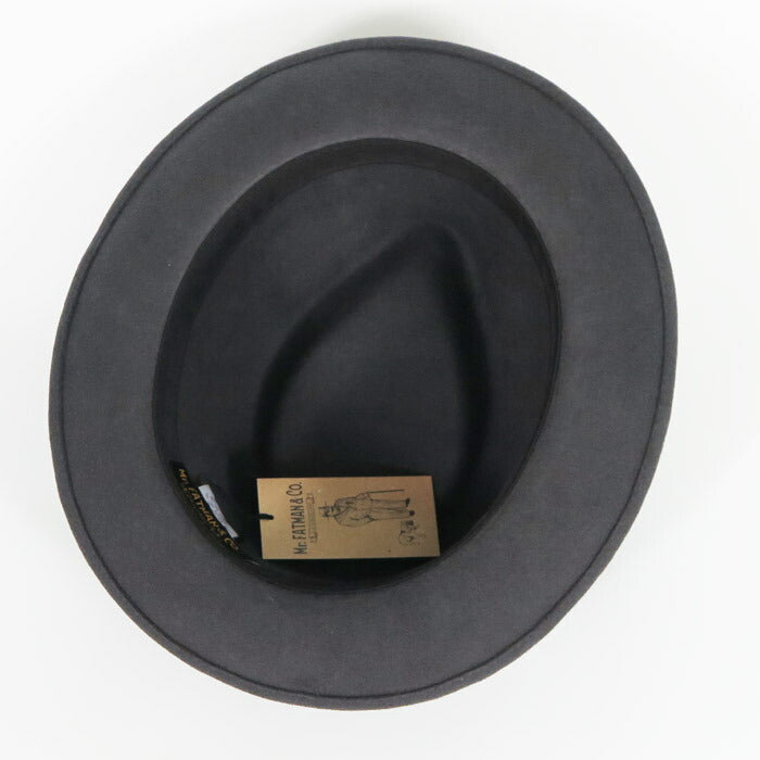 J.J. WILLIAMS By Mr.FATMAN ミスターファットマン ウールフェルトハット LEADBOY WOOL 6253005 【2025年秋冬新作】