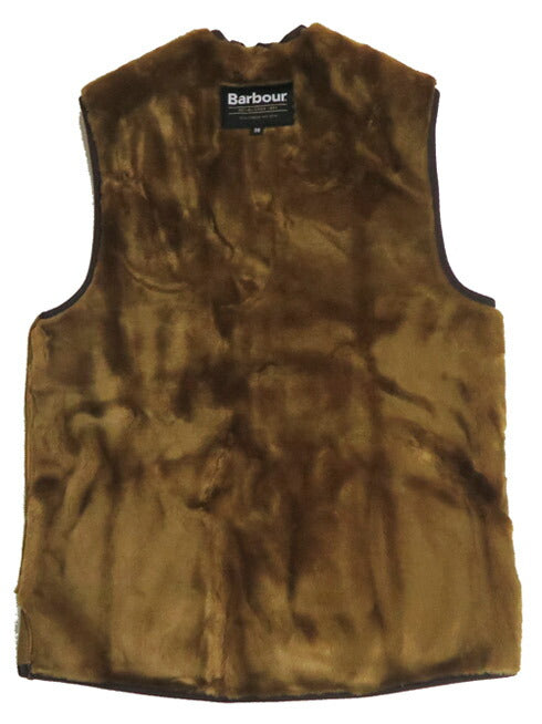 Barbour バブアー フロントジップ ファー ライナー ベスト レギュラーフィット BEDALE / BEAUFORT用 MLI004 【2025年秋冬新作】