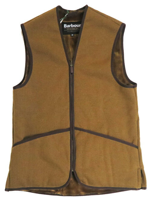 Barbour バブアー フロントジップ ファー ライナー ベスト レギュラーフィット BEDALE / BEAUFORT用 MLI004 【2025年秋冬新作】