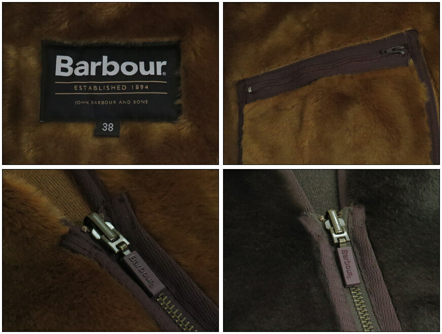 Barbour バブアー フロントジップ ファー ライナー ベスト レギュラーフィット BEDALE / BEAUFORT用 MLI004 【2025年秋冬新作】