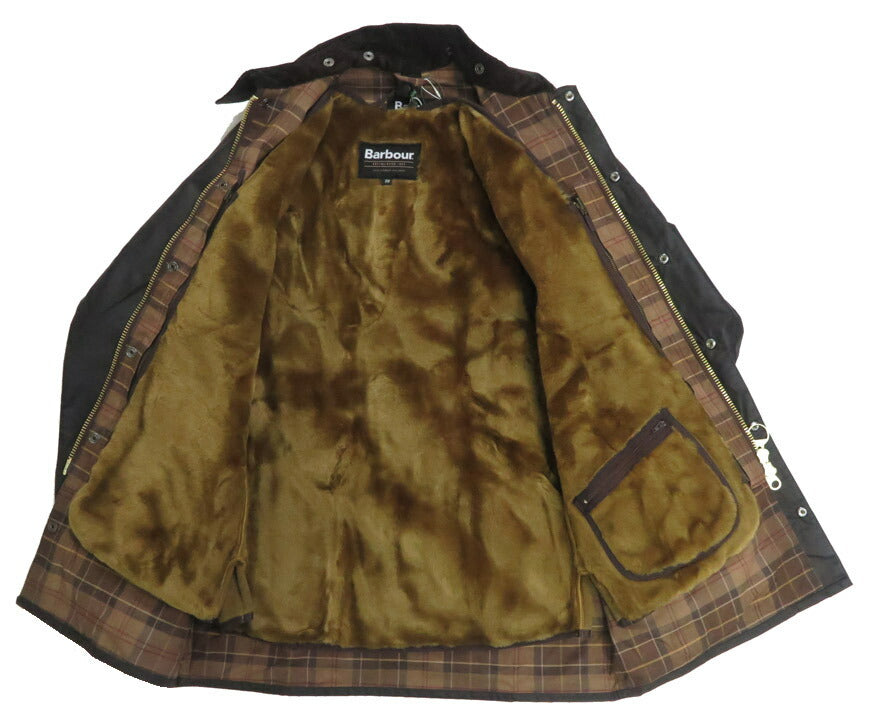 Barbour バブアー フロントジップ ファー ライナー ベスト レギュラーフィット BEDALE / BEAUFORT用 MLI004 【2025年秋冬新作】