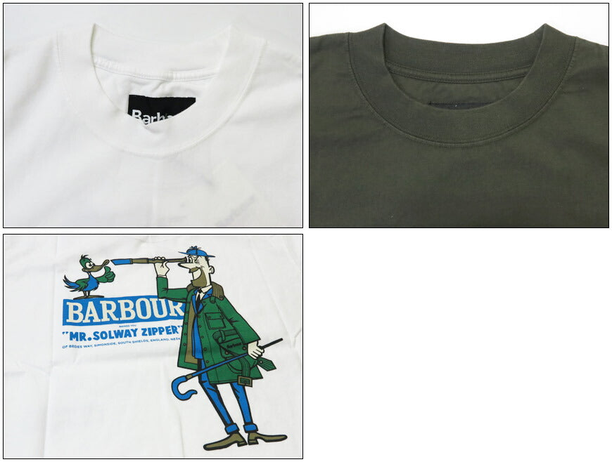 Barbour バブアー 半袖 Tシャツ Heritage / ヘリテージ プラス MrSolway オーバーサイズ ドロップショルダー MTS1488 【2025年秋冬新作】