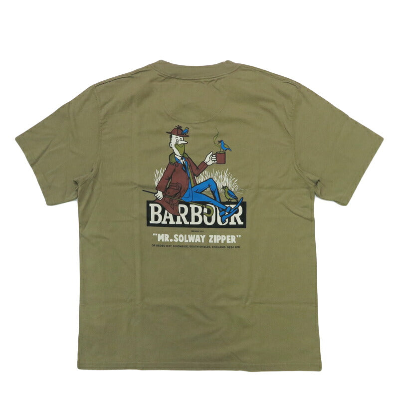 Barbour バブアー 半袖 Tシャツ Heritage / ヘリテージ プラス Campbell オーバーサイズ ドロップショルダー MTS1490