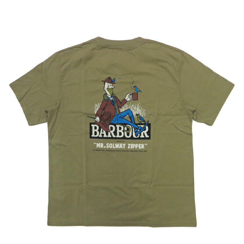 Barbour バブアー 半袖 Tシャツ Heritage / ヘリテージ プラス Campbell オーバーサイズ ドロップショルダー MTS1490