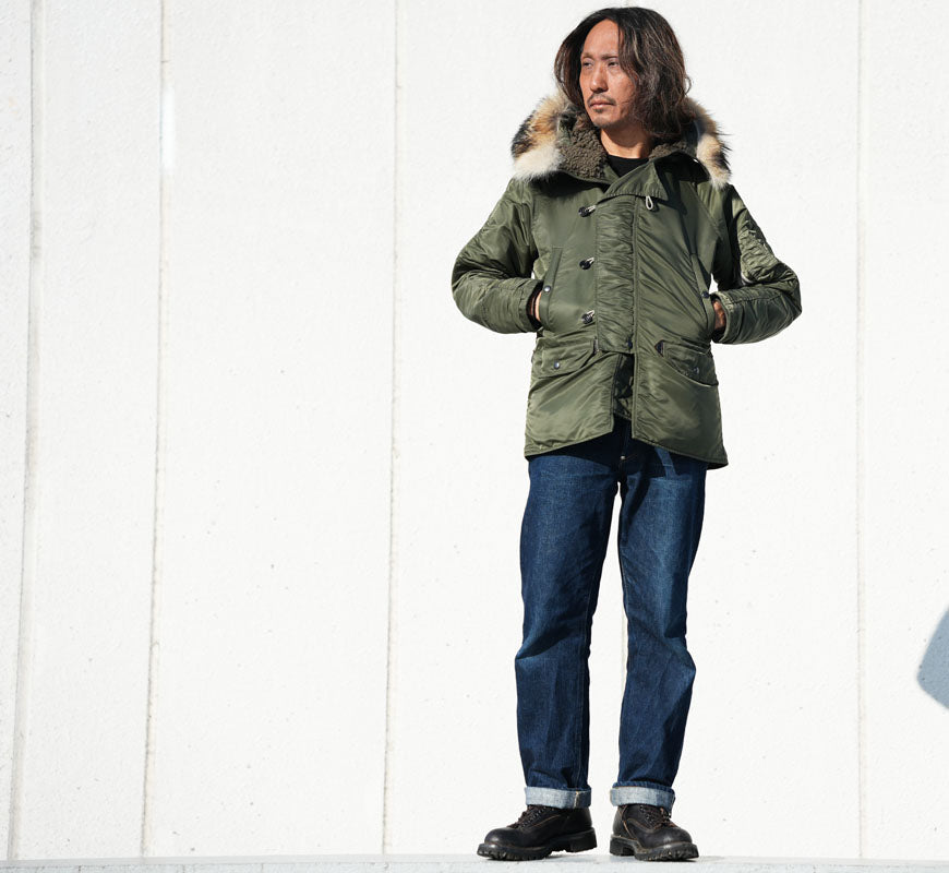 DALLES & CO ダリーズ＆コー NA3 ヘビーゾーン ミリタリー ジャケット Navy Army Jacket N-3B デラックスウェア DELUXEWARE  【2025年秋冬新作】