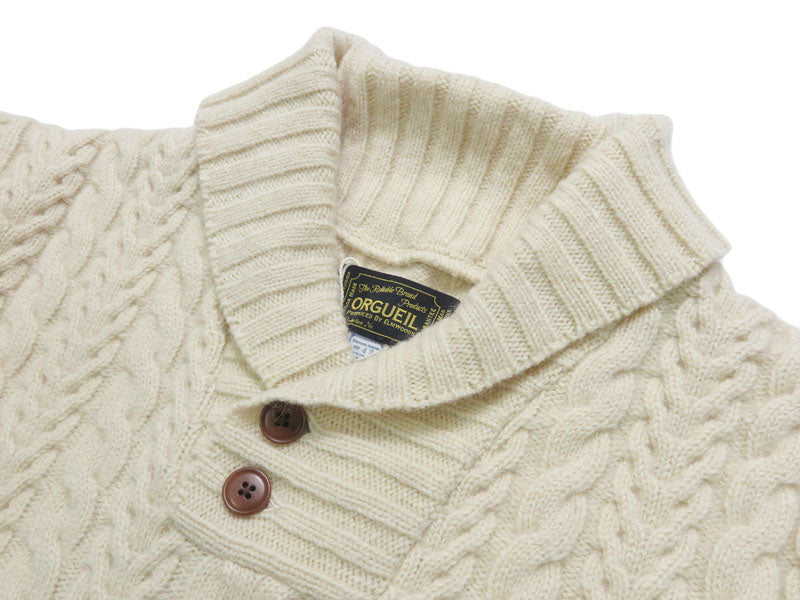 ORGUEIL オルゲイユ アランニット セーター ウール100% Aran Sweater OR-9108 【2025年秋冬新作】