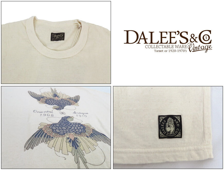 DALLES&CO ダリーズ＆コー 半袖 Tシャツ 7oz ORT2025-B 鏡燕 2L0178 デラックスウエア DELUXEWARE 【2025年春夏新作】
