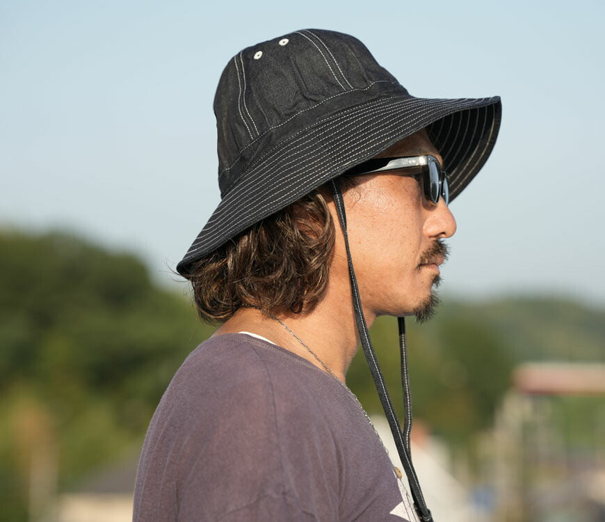 フェローズ Pherrow's U.S.NAVY ミリタリー ジャングルハット 迷彩/カモフラ/ベージュ/デニム PJH1 【2025年秋冬新作】