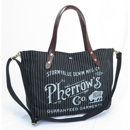 フェローズ Pherrow's トートバッグ 2WAY TOTE BAG ウォバッシュストライプ PSBG1【2024-25年秋冬新作】