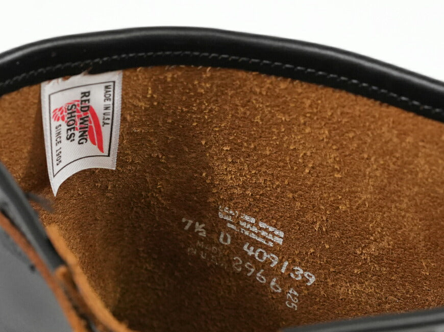 REDWING レッドウィング エンジニアブーツ Black "Klondike" ストーブパイプ ノン・スティールトゥ 茶芯 Dワイズ 11インチ Engineer Stovepipe Style No.2966 【2025年秋冬新作】