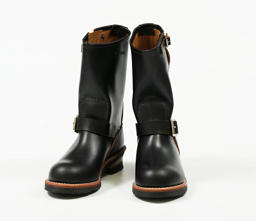REDWING レッドウィング エンジニアブーツ Black "Klondike" ストーブパイプ ノン・スティールトゥ 茶芯 Dワイズ 11インチ Engineer Stovepipe Style No.2966 【2025年秋冬新作】