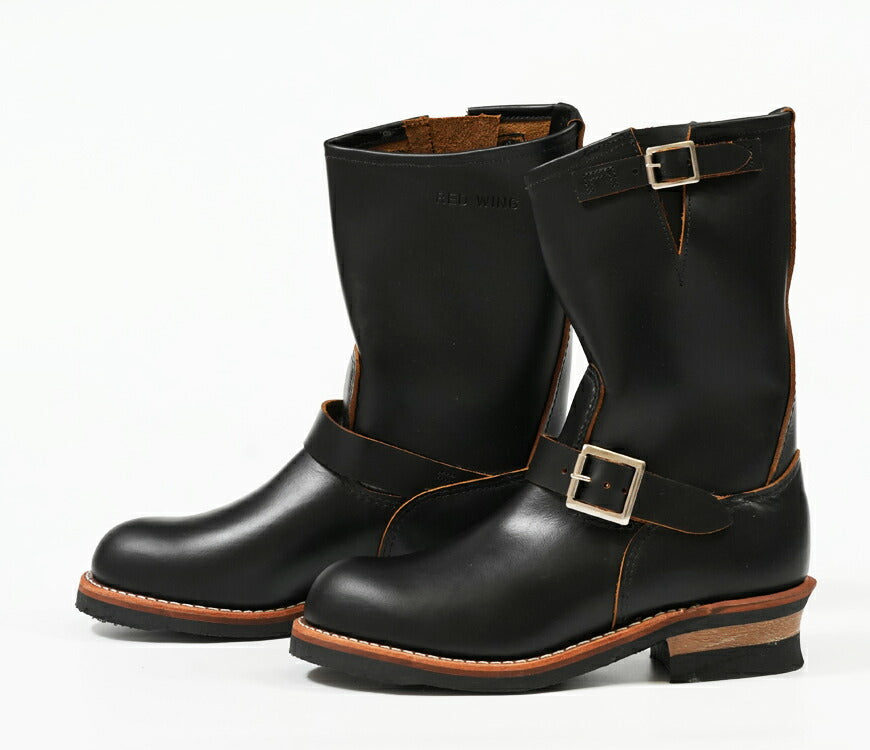 REDWING レッドウィング エンジニアブーツ Black "Klondike" ストーブパイプ ノン・スティールトゥ 茶芯 Dワイズ 11インチ Engineer Stovepipe Style No.2966 【2025年秋冬新作】