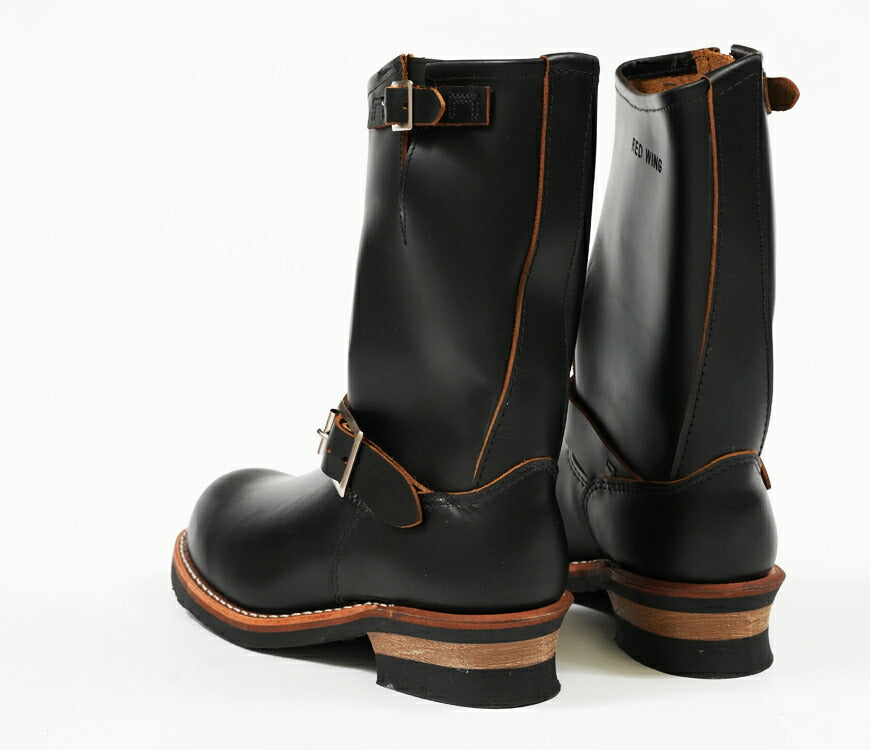 REDWING レッドウィング エンジニアブーツ Black "Klondike" ストーブパイプ ノン・スティールトゥ 茶芯 Dワイズ 11インチ Engineer Stovepipe Style No.2966 【2025年秋冬新作】