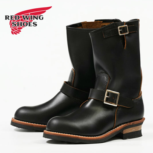 REDWING レッドウィング エンジニアブーツ Black "Klondike" ストーブパイプ ノン・スティールトゥ 茶芯 Dワイズ 11インチ Engineer Stovepipe Style No.2966 【2025年秋冬新作】
