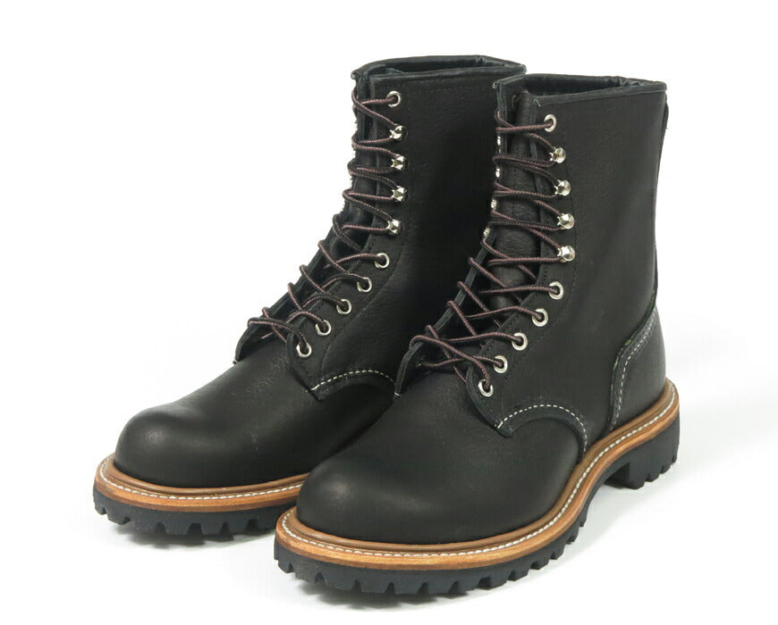 REDWING レッドウィング 8" ロガー ブーツ ブラック「オイルスリック」 Style No.4501 【2025年秋冬新作】