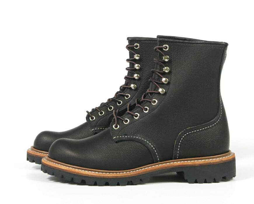 REDWING レッドウィング 8" ロガー ブーツ ブラック「オイルスリック」 Style No.4501 【2025年秋冬新作】