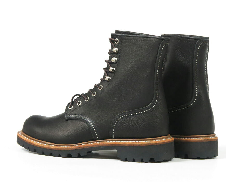 REDWING レッドウィング 8" ロガー ブーツ ブラック「オイルスリック」 Style No.4501 【2025年秋冬新作】