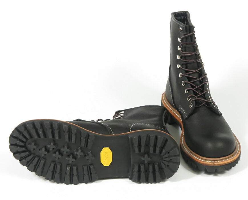 REDWING レッドウィング 8" ロガー ブーツ ブラック「オイルスリック」 Style No.4501 【2025年秋冬新作】