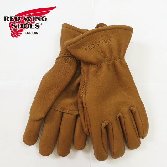 REDWING レッドウィング グローブ 手袋 ナツメグバックスキン 鹿革 裏地付き Gloves Lined Nutmeg Buckskin 95230 【2024-25年秋冬新作】