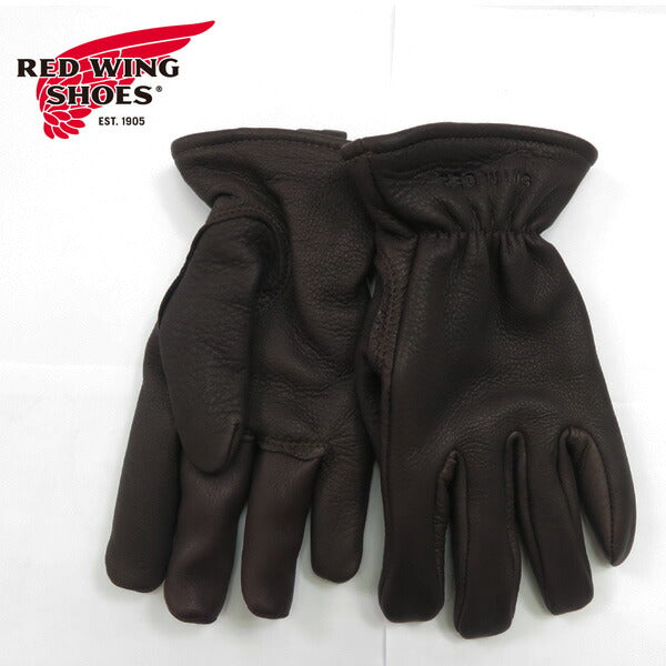 REDWING レッドウィング グローブ 手袋 ブラウンバックスキン 鹿革 裏地付き Gloves Lined Brown Buckskin 95231【2024-25年秋冬新作】