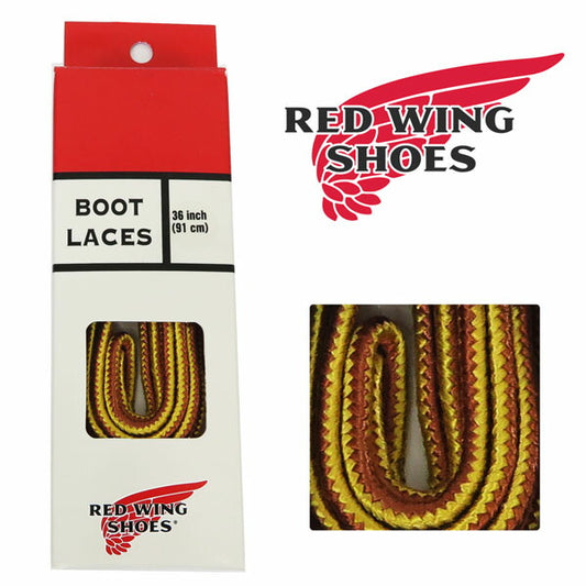REDWING レッドウィング 純正 タスラン ブーツレース タン×ゴールド 36インチ (90cm) 靴紐 Style No.97117【2025年春夏新作】