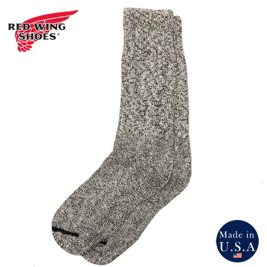 REDWING レッドウィング コットンラグ クルーソックス ブラック ブーツソックス 靴下 STYLE NO.97644 【2026年春夏新作】