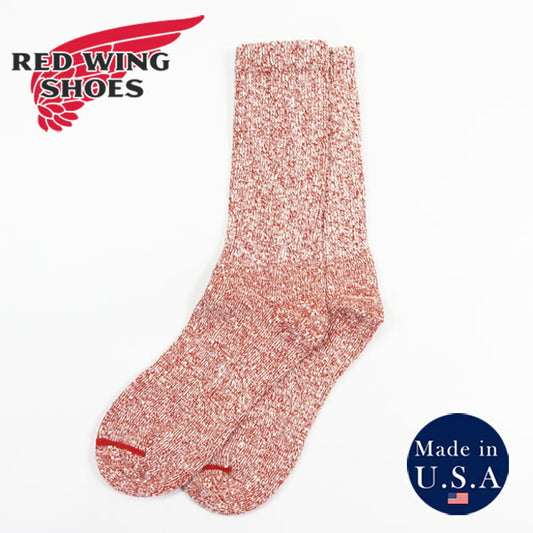 REDWING レッドウィング コットンブレンド ラグクルー ブーツソックス 靴下 Cotton Blend Ragg Crew Rust STYLE NO.97646【2025年秋冬新作】