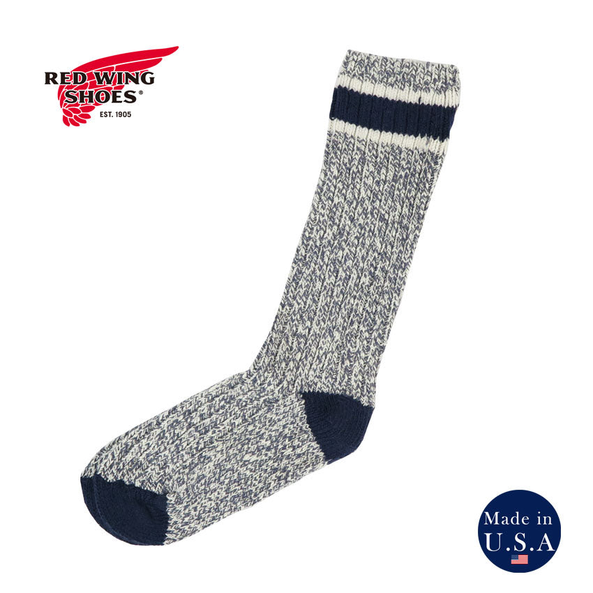 REDWING レッドウィング ブーツソックス 靴下 ウールブレンド ラグクルー  / スレート STYLE NO.97648 【2026年春夏新作】