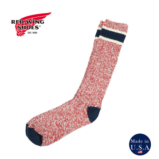 REDWING レッドウィング ブーツソックス 靴下 ウールブレンド ラグクルー  / レッド STYLE NO.97649 【2026年春夏新作】