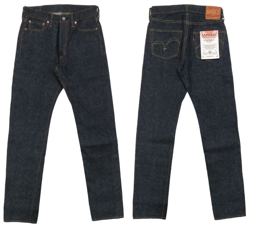 サムライジーンズSAMURAIJEANSレギュラーストレートジーンズS510HXSAMURAIVintageModel男気15oz刀耳セルビッチワンウォッシュジーパン【2022-23年秋冬新作】