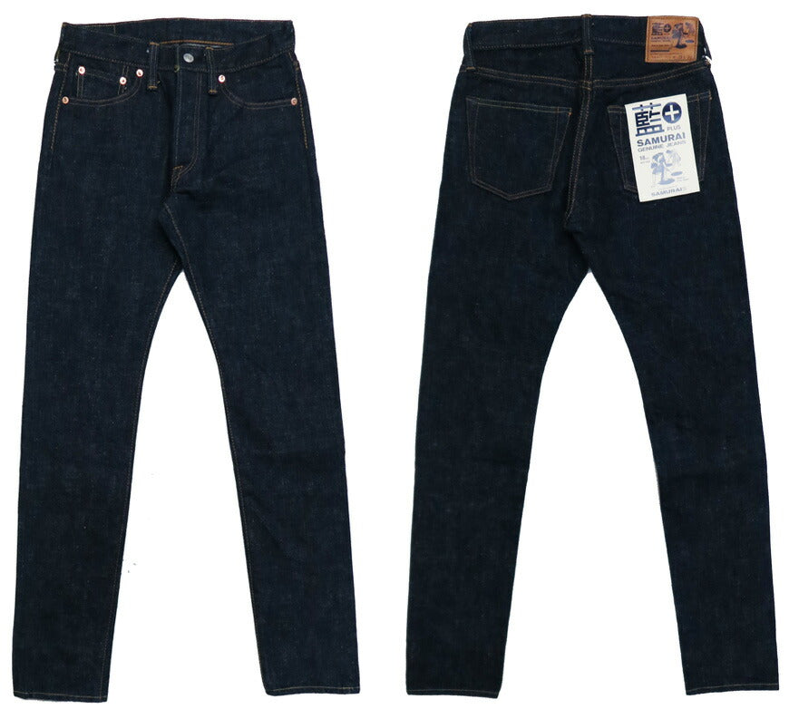 サムライジーンズ SAMURAI JEANS Celana Jeans S511AX Model Baru 511 Slim Tapered 18oz Indigo + Samurai Cotton Selvedge Denim One Wash Jeans