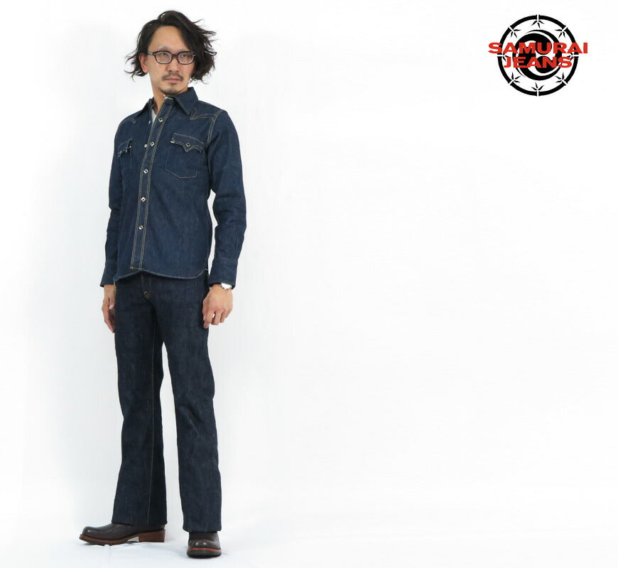 サムライジーンズSAMURAIJEANSジーンズS512BCスリムブーツカット19oz刀耳セルビッチデニムワンウォッシュジーパン【2021-22年秋冬新作】