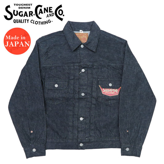 SUGAR CANE シュガーケーン 14.25oz ブラック デニム ジャケット ワンウォッシュ 1953モデル 2nd(セカンド) ジージャン Gジャン 14.25oz BLACK DENIM JACKET 1953 MODEL SC15650【2024-25年秋冬新作】