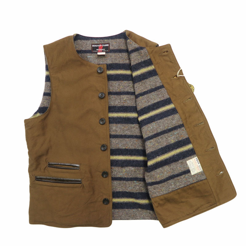 シュガーケーン  SUGAR CANE モールスキンベスト FICTION ROMANCE 9.5oz. MOLESKIN VEST SC15832 【2025年秋冬新作】