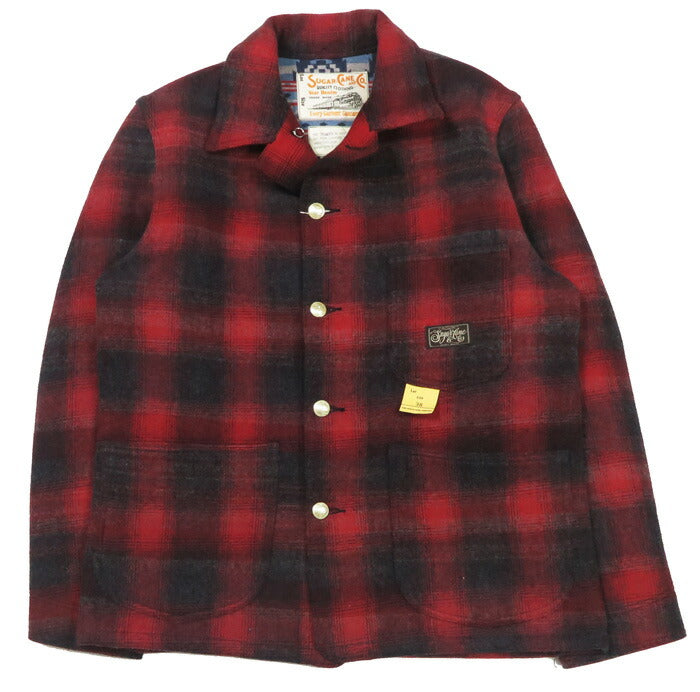 SUGAR CANE シュガーケーン コットンチェック / ウールブランケット ワーク ジャケット SC15843 【2025年秋冬新作】