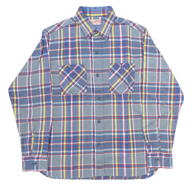 シュガーケーン SUGAR CANE 長袖 ワークシャツ ツイルチェック TWILL CHECK WORK SHIRT SC29363【2024-25年秋冬新作】